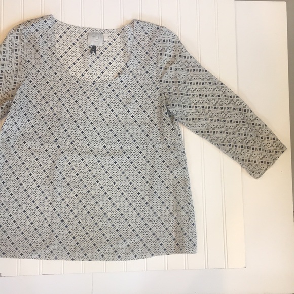 HD in Paris Anthropologie 100% SILK Blouse Top - Picture 6 of 8